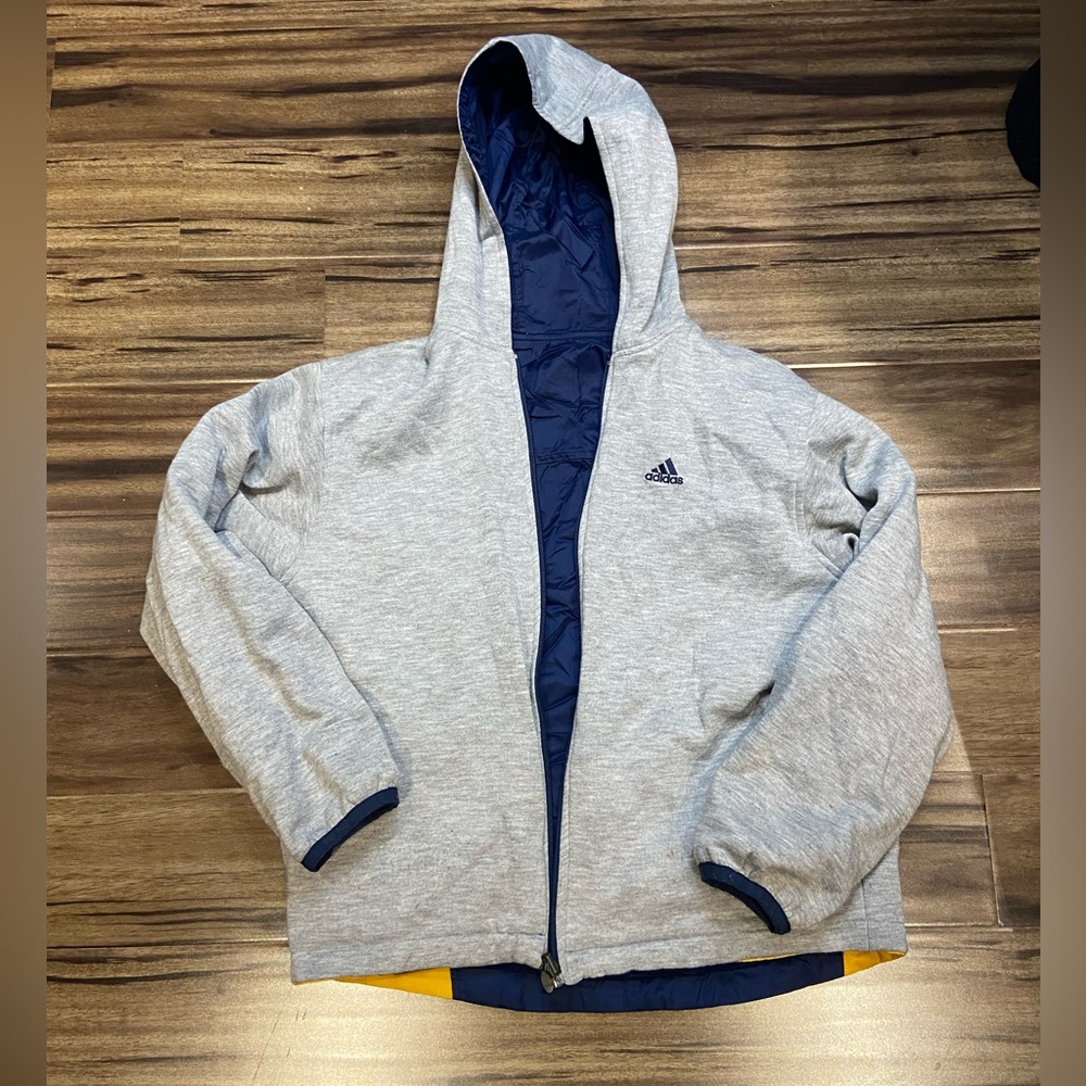 Reversible Adidas hoodie/windbreaker